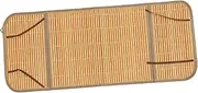 RORPOIR Pram Cooling Mat Green Bamboo Rattan Double-Sided Stroller Pad Random Style
