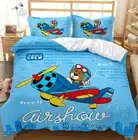 Cartoons Kids Bedding Set Quilt Doona Duvet Cover Pillowcase Single Double Size