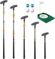 Adjustable Golf Putter, Two-Way Kids Putter for Right & Left Handed, Mini Golf Set for Youth & Junior - Kids Golf Clubs with 4 Golf Balls & Cup with Flag, Golf Putters for Men for Golfer