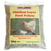 3Kg Chicken Pellets/Feed Pet's Choice Layer Egg Production Pet Food/Supplement