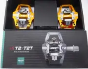 HT Components T2 Eduro Race Clipless Platform Pedals, CrMo - Orange