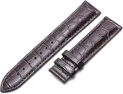 [WAHRE] Genuine Leather Watchband Fit for Tissot Fit for Le Locle T41 T006 PRC200 Watch Strap 18 19 20 21 22mm Wrist Belt Bracelet 1853 Watch Band(Brown no Clasp,18mm)