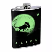 Alien Em1 Flask 8oz Stainless Steel Hip Drinking Whiskey