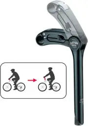 SATORI EZ-3 Quill Adjustable Quick Release Height Bicycle Riser 25.4 31.8mm Bar
