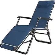 Zero Gravity Lounge Chair, Garden Lounger Zero Gravity Lounge Chair Outdoor Casual Recliner Chair with Pillow+ Cotton Pad Lounge Chair (Color : B) Comfortable Anniversary