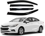 FUWKAIZS Compatible for Cruze Hatchback Sedan 2017 2018 2019 2020 Window Visor Deflector Rain Guard Awning Shelter Car Styling Accessories