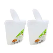 5x Plastic Cereal Container 5L Large Dry Food Rice Dispenser Breakfast Storage