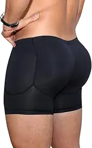 [NonEcho] Men Padded Underwear Briefs Boxers Men Butt Booster Hip Enhancer 4 Detachable Pads