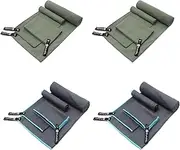 Eunzel 4 Set Quick Dry Camping Towel, Microfiber Travel Towel Super Absorbent Fast Drying Towel for Camping, Beach, Gym, Backpacking & Swimming(Four 3-Piece Towel Sets, Army Green/Grey)