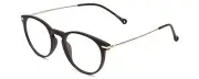 Calabria Ernest 4845 Round Reading Glasses +7.00 Matte Black Silver Men Women