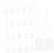 Angoily 90Pcs Blank Jewelry Tags with String Necklace Marking Tags for Shopping Mall Business Easy to Write Non Fading for Stock Management
