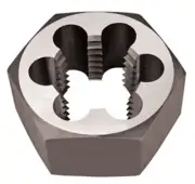 Alfa Tools CSRTD70767 3-1/4-8 Carbon Steel Rethreading Hex Die