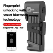 ROCKBROS Bike Thickened Anti-Theft Folding Lock Motor MTB Smart Fingerprint Lock