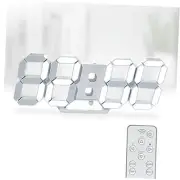 KOSUMOSU 3D LED Digital Wall Clock ,9.7", Large Display Table/ Desk Clock with