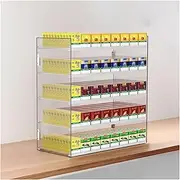 [CARLLEE] Auto Cigarette Pusher, Clear Cigarette Pusher Tray, Store Display Shelves Display Case, Wall Mounted Matchbook Holder Divider(63x29x70cm)