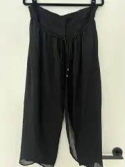 SASS & BIDE Wave Rider Black Crop Pants Size 10 - BNWT