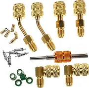 AKOOSY 1 Set Mini Split Adapter Kit Conversion with Core Remover Hvac Tools for Air Conditioning Refrigeration Systems Durable Wide Compatibility Easy to Use