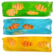 4.5" Clownfish Water Wiggler Slippery Toy Shake Wiggle Float Slip Fun Gift Fish