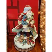 Fitz and Floyd Bellacara Musical Figurine Plays Silent Night New in Box