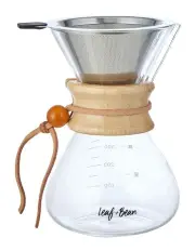 [Albi] Glass Coffee Pot With Filter 400ml DLE0151 in Clear