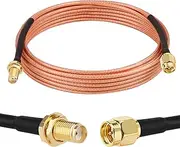 XRDS -RF SMA Cable 10FT, SMA Male to SMA Female Bulkhead RG316 SMA Extension Cable for 4G LTE Router Cellular SDR USB Dongle Receiver