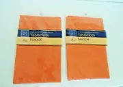 Home Collection 2 Table Peva Nappe oval 52”X 70” Tablecloth ORANGE SEALED NEW