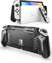 i-Blason Armorbox for NintendoSwitch OLED Case Dockable Back Cover Easy Snap-on