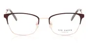 Ted Baker TB2244 Perla 244 Women’s Glasses Burgundy Size 52 - Private Health Rebate - Blue Light Block Available