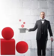 Magic Ball Set, Square and Round Sponge Ball, Magic Trick Comedy Props Stage Magic Props Magic Kits Magic Illusions for Amazing Magic