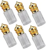 BIUDECO 6Pcs Portable Empty Perfume Bottle Roll Glass Bottles for Essential Oils Travel Friendly Design for Fragrance and Lotion Refills