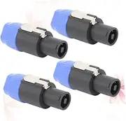 BELLIFFY 4pcs Professional Audio Connectors Speaker Accessories 4-core XLR Plug for Ktvs Bars