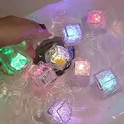 Light Up Bath Toys, 8pcs Light Up Bath Cubes, Bath Tub Light Up Ice Cubes, Bath Lights for The Tub Kids, Light Up Cubes Kids Bath, Water Activated Light Up Cubes Bath Toys