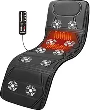 Snailax Massage Mat With Heat - 10 Motors Vibrating Massage Mattress Pad With 2 Heating Pads For Back Pain Relief, Full Body Massager For Neck And Back,Lumbar Calf Muscle Relaxation