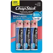 ChapStick Spf 15 Suncreen Moisturizer Black Cherry Lip Balm, 0.15 Oz, 3 Pack