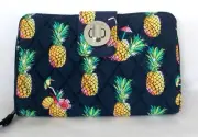 Vera Bradley TOUCAN PARTY RFID Turnlock Wallet NWTS Free ship U.S.