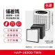 【著媽】濾網(適用 Honeywell HAP-16300-TWN 小台 空氣清淨機（HEPA1入+活性碳4張）)