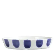 Vietri Santorini Dot Oval Baker