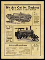 1905 Aultman Star Engine & American Thresher NEW Metal Sign: Canton, OhiO