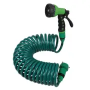 Car Wash Water Spray Set Hose with Nozzle for Gardening Coiled