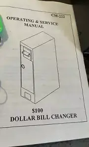 Coffee Inn's CM-222 Dollar Bill Change Machine Operating & Service Manual