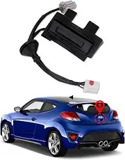 81260-2V010 Hatch Button Trunk Latch for Hyundai Veloster 1.6L 2012 2013 2014 2015 2016 2017 Rear Trunk Hatch Release Switch Buttons - Replace 812602V010 Outside HDL Lock Assembly-T Lid with Camera