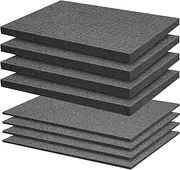 8 Pieces Pick Apart Foam Insert- 2 Sizes Pick and Pluck Foam- Pluck Pre Cube Sheet Foam with Bottom Use for Board Game Box Cases Storage Drawer (16 Inch Long)