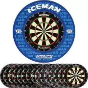 Red Dragon | Gerwyn Price Dartboard Surround & Dartboard Bundle | Choose A Board