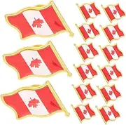 VILLFUL Canada Flag Brooch Brooch Pin Clip Brooch for Clothes Canada Themed Party Decorations