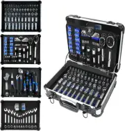 240-Piece Mechanic Tool Set with Aluminium Toolbox, Ratchets, Wrenches & Sockets