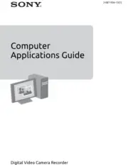 Sony Computer Applications Guide Camera Record User Manual Reprint FREE SHIPPING