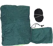 Widened & Lengthened Outdoor Camping Hammock, Heavy Duty Nylon Sleeping Swing with 200kg Capacity, Portable Travel Hammock with Straps and Buckles (Fruit Green and Dark Green)