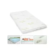 6cm Memory Foam Mattress Topper with Bamboo Cover - Double