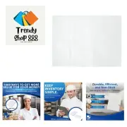 12" x 16" Half Size White Quilon Coated Reusable Baking Parchment Paper Sheet...