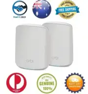 Netgear RBK352-100AUS Orbi WiFi 6 AX1800 Mesh System 2 pack